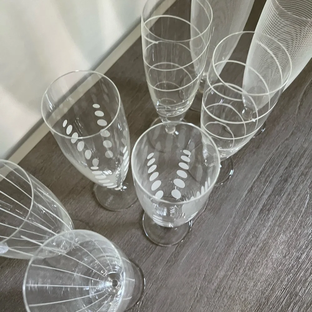 Mikasa glasses set of 8 - Picture 3 of 7